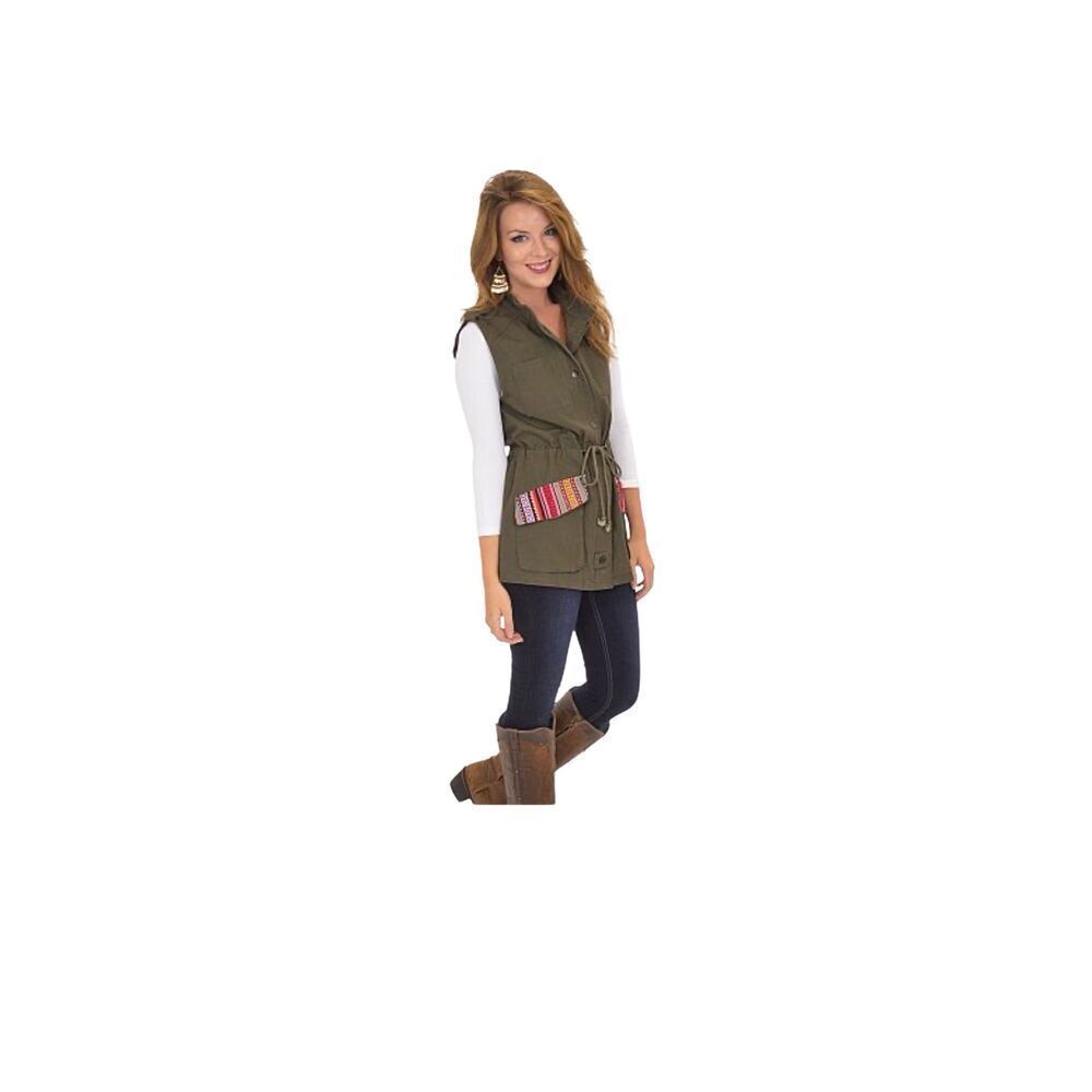 Harper olive green vest military inspired best